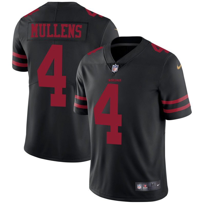 Men San Francisco 49ers #4 Mullens Black Nike Vapor Untouchable Limited Playe NFL Jerseys->los angeles dodgers->MLB Jersey